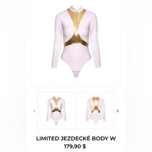 Equestrian limited edition White Long Sleeve Bodysuit